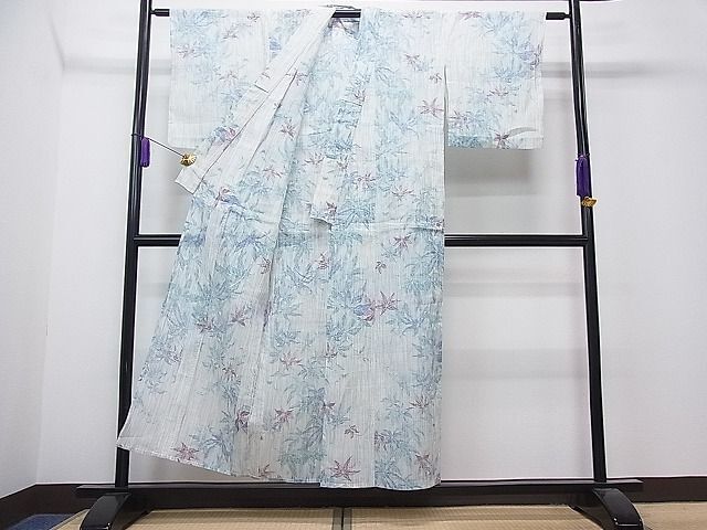 平和屋1■夏物　小千谷ちぢみ　楓　麻　逸品　CAAB6520ua_画像3