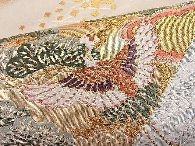 平和屋野田店 六通柄袋帯 唐織 華宝錦 本金箔 逸品 ut7864 平和屋野田店 六通柄袋帯 唐織 華宝錦 本金箔 逸品 ut7864