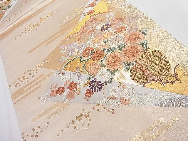 平和屋野田店 六通柄袋帯 唐織 華宝錦 本金箔 逸品 ut7864 平和屋野田店 六通柄袋帯 唐織 華宝錦 本金箔 逸品 ut7864