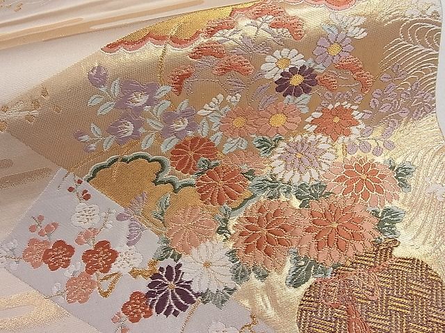 平和屋野田店 六通柄袋帯 唐織 華宝錦 本金箔 逸品 ut7864 平和屋野田店 六通柄袋帯 唐織 華宝錦 本金箔 逸品 ut7864