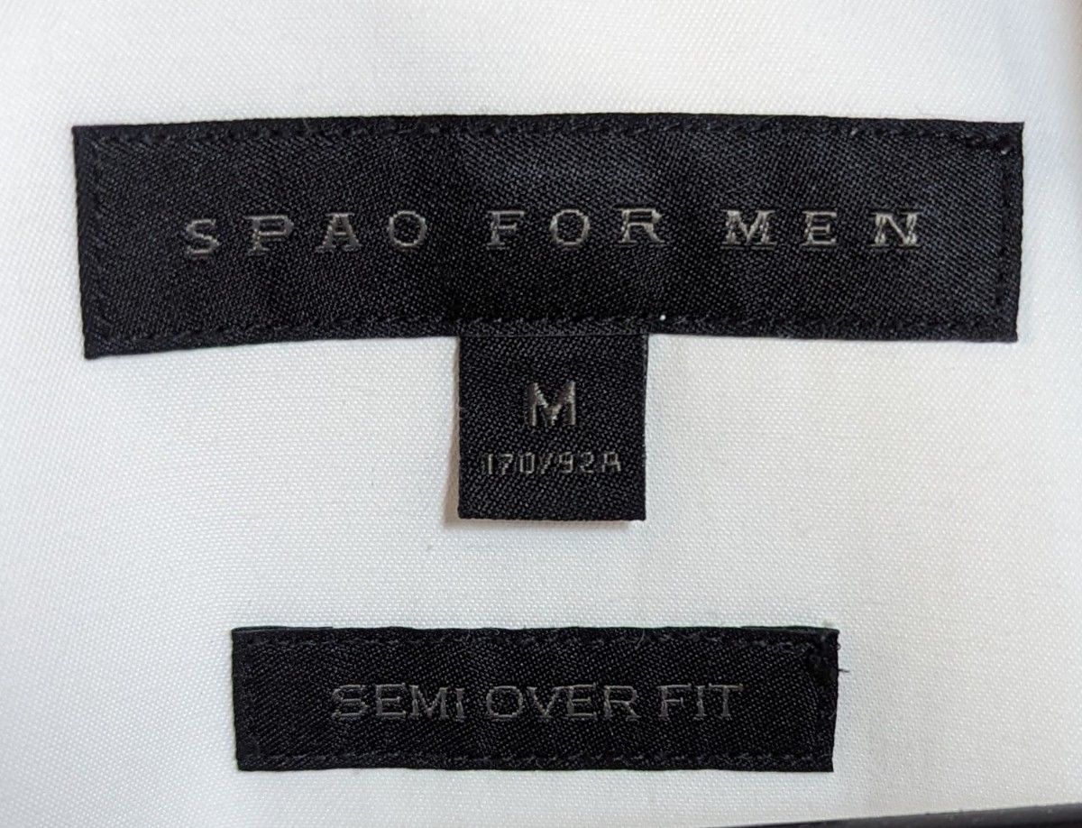SPAO スパオ セミ オーバーフィット シャツ 長袖 ホワイト メンズ M 韓国 アパレル