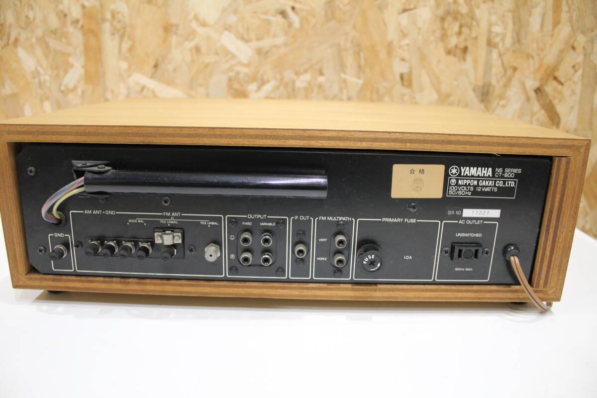 TH04287 YAMAHA CT-800 チューナー オーディオ機器 動作確認済 中古品の画像4