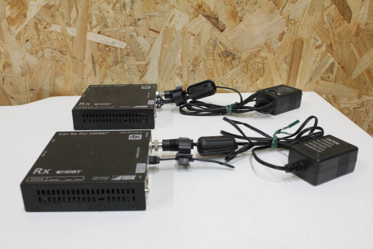 TH04358 IDK HDC-RH100-D 2台 ツイストペアケーブル延長用 送信器 動作確認済 中古品 の画像4