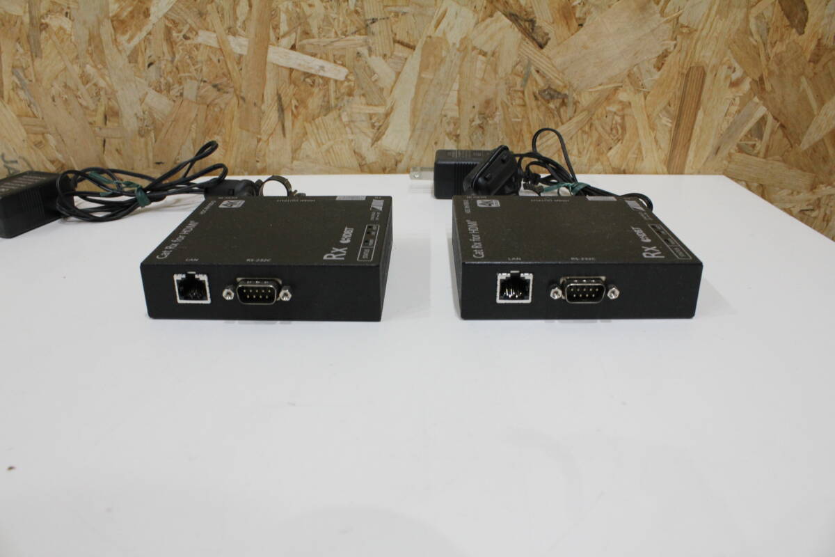 TH04358 IDK HDC-RH100-D 2台 ツイストペアケーブル延長用 送信器 動作確認済 中古品 の画像10