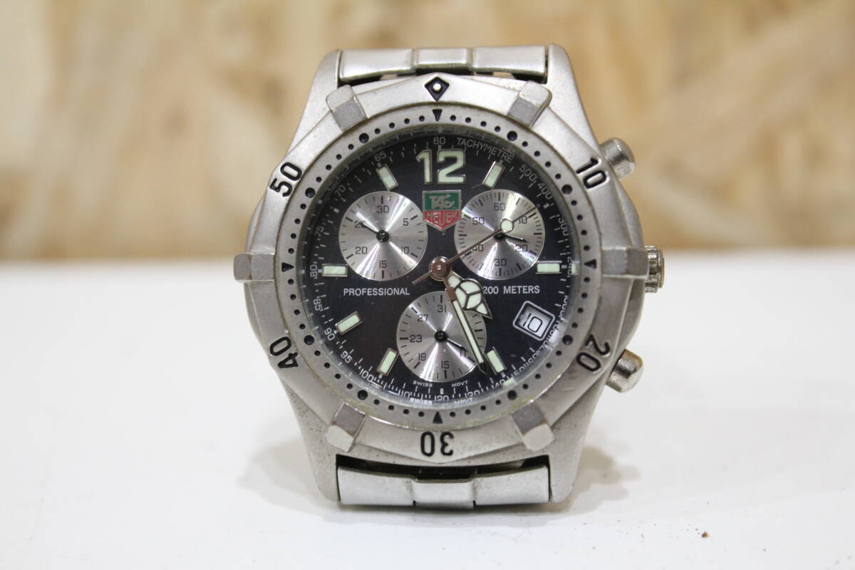 TH05051 TAGHEUER 599.213 men's chronograph wristwatch present condition goods 