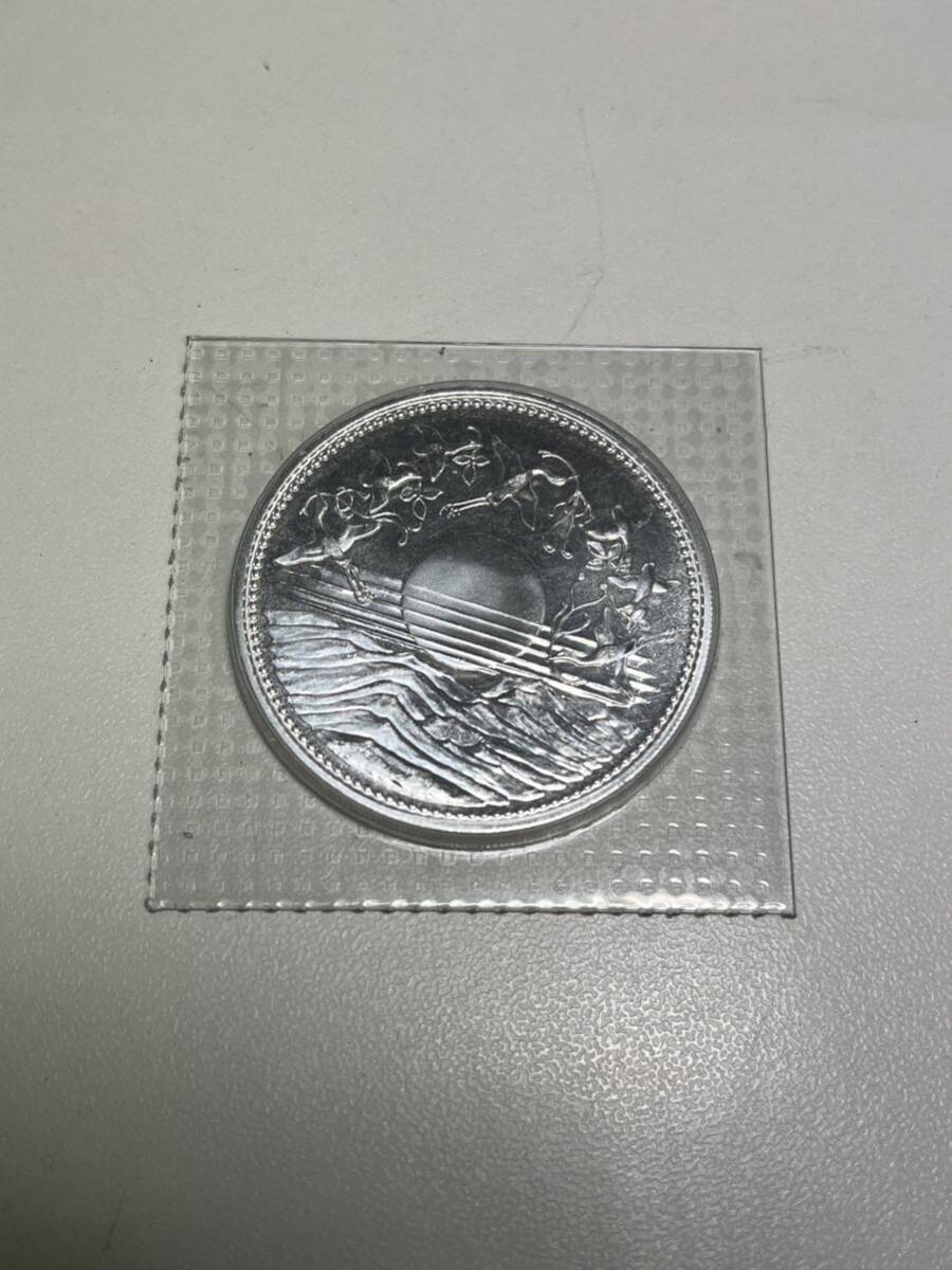 壱万円 記念硬貨 天皇陛下 御在位六十年 純銀貨 ブリスターパック入り の画像2