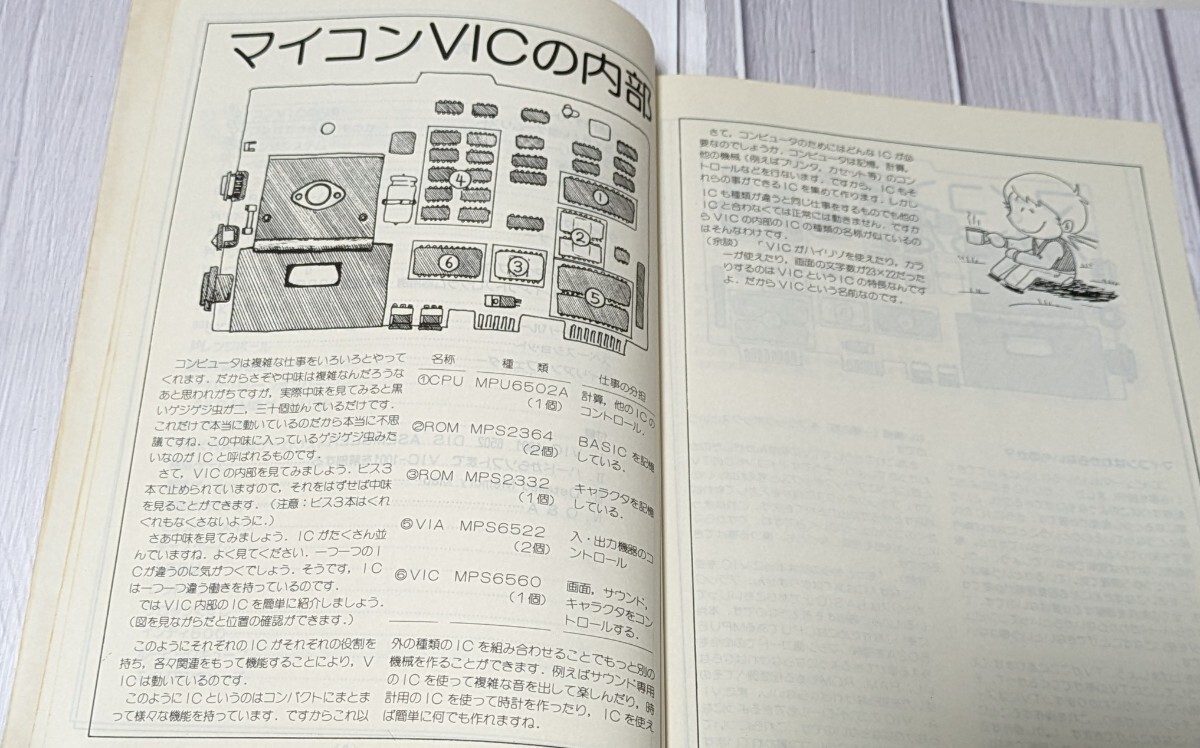 VIC game book [Commodore VIC-1001][ Fukuoka microcomputer Club ... one *... work ][ game a-tsu][ retro game retro personal computer ]