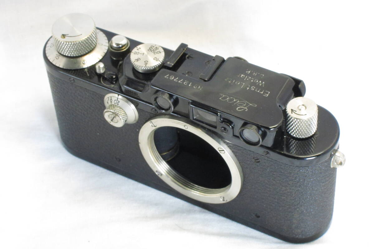希少な美品 Leica DⅢ ブラック 綺麗なエナメルブラックペイント バルナックライカの画像3