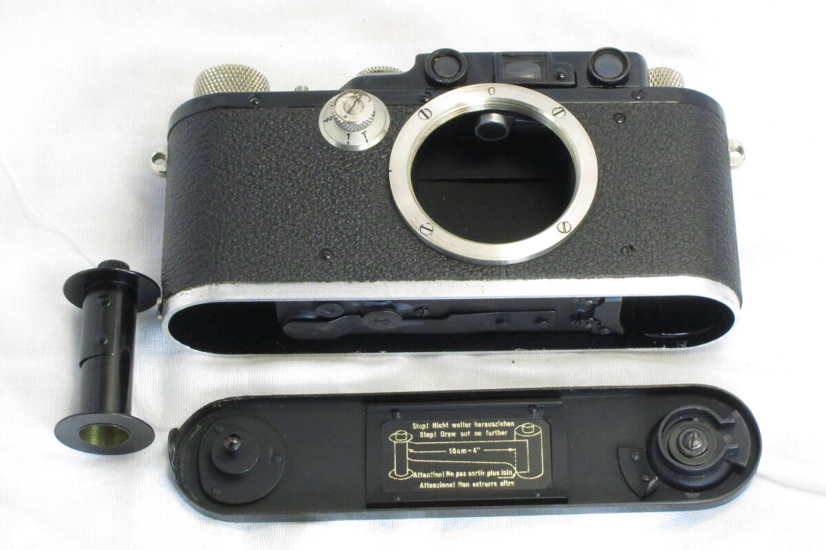 希少な美品 Leica DⅢ ブラック 綺麗なエナメルブラックペイント バルナックライカの画像9