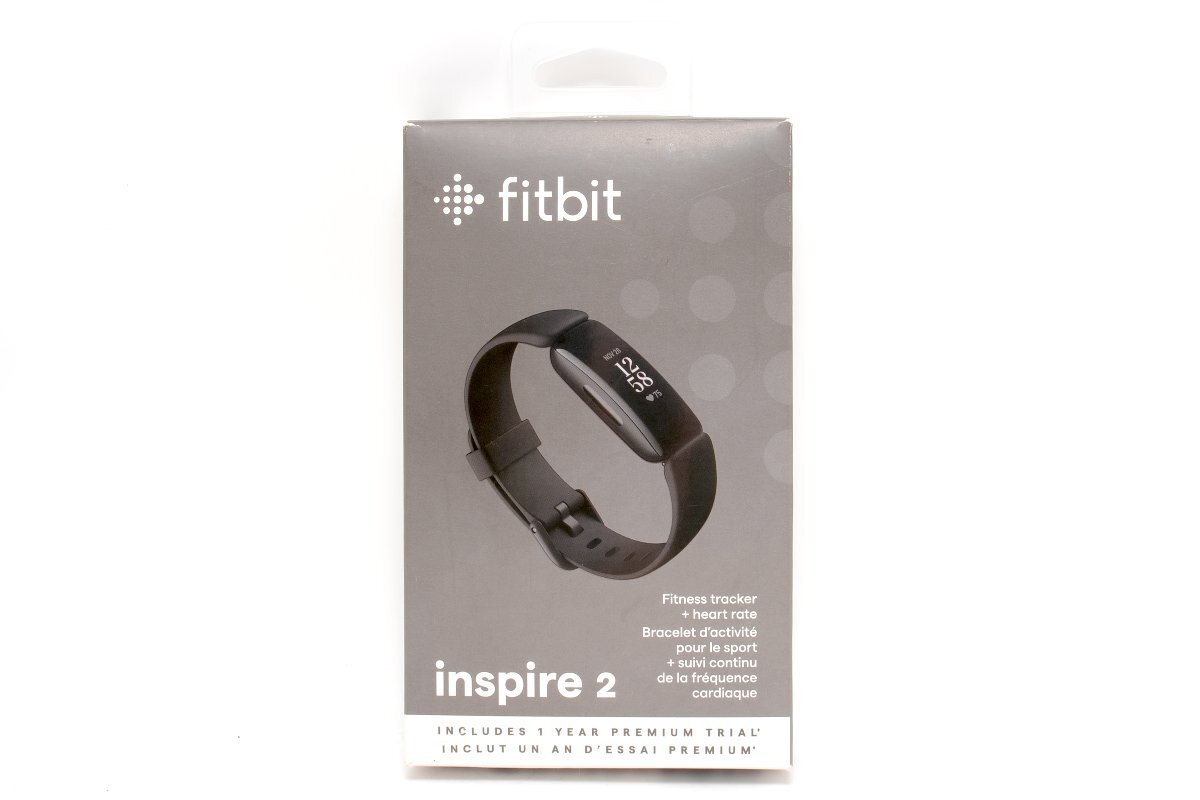 【良品】Fitbit Inspire2 フィットネストラッカー Black ブラック 心拍計 活動量計 睡眠計 リストバンド #4596_画像1