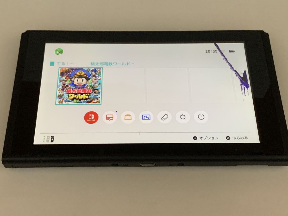 Nintendo Switch 任天堂 Switch 新型2021年製バッテリー拡張モデル 【ジャンク品】_画像2