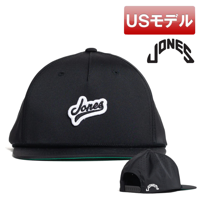 (USモデル)ジョーンズ スクリプト ロープ スナップバック ゴルフキャップ ブラック ゴルフ用帽子 JONES GOLF フリーサイズ_画像1