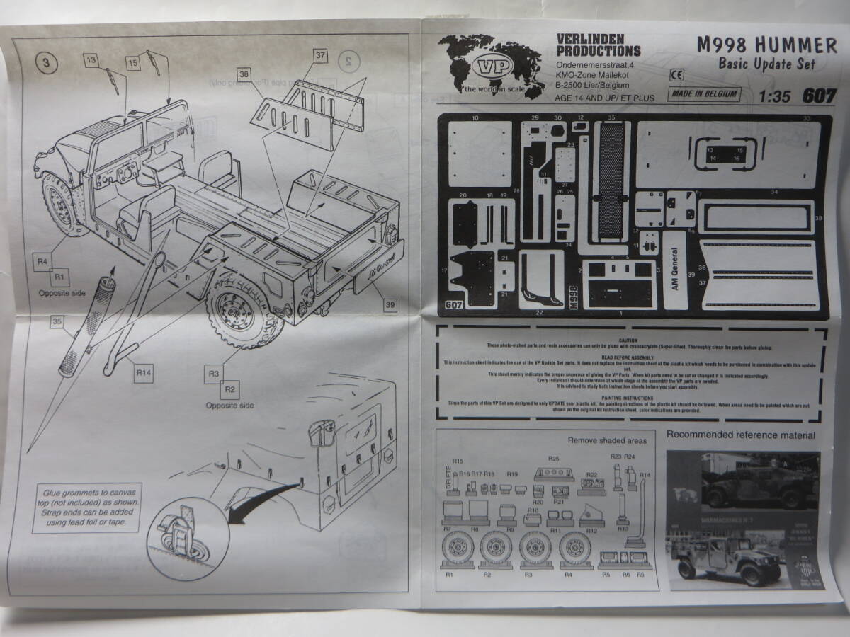 バーリンデン M998 HMMV ハマー Up date 基本セット 1/35 アメリカ_画像3