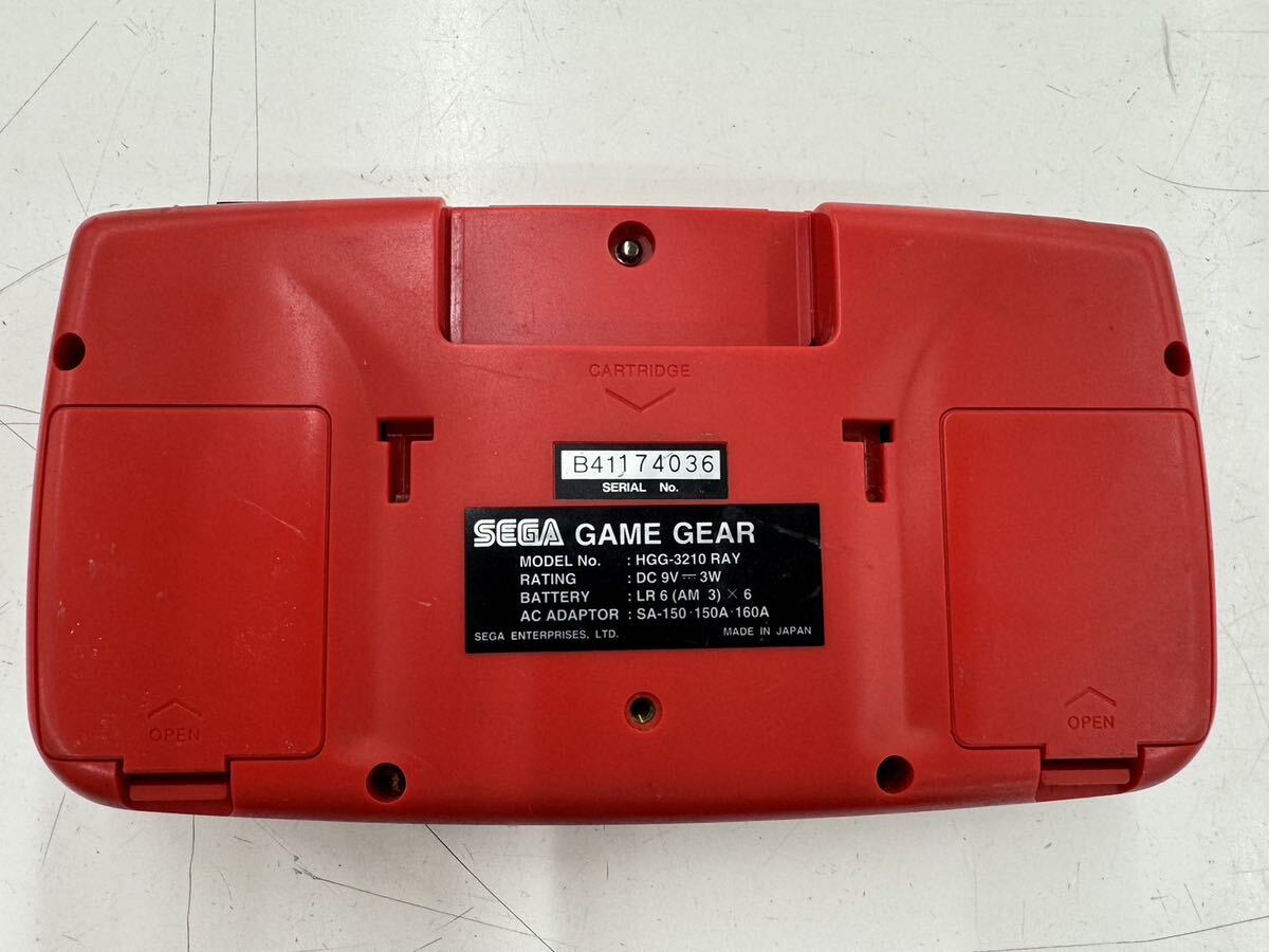 SEGA Sega GAME GEAR Game Gear red TV unit extra Junk 