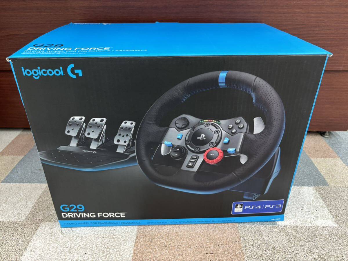 ジャンク扱い LOGITECH ロジテック G29 DRIVING FORCE RACING WHEEL Driving Force Shifter ドライビングフォース シフター セット_画像1