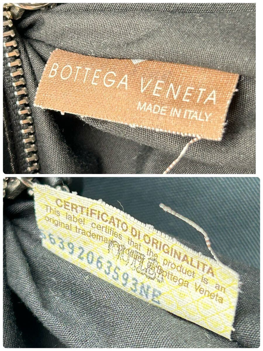 『極美品 希少』BOTTEGA VENETA ボッテガヴェネタ ボストンバッグ ビジネス トート 大容量 肩掛け レザー ネイビー 紺色 メンズ 出張の画像10