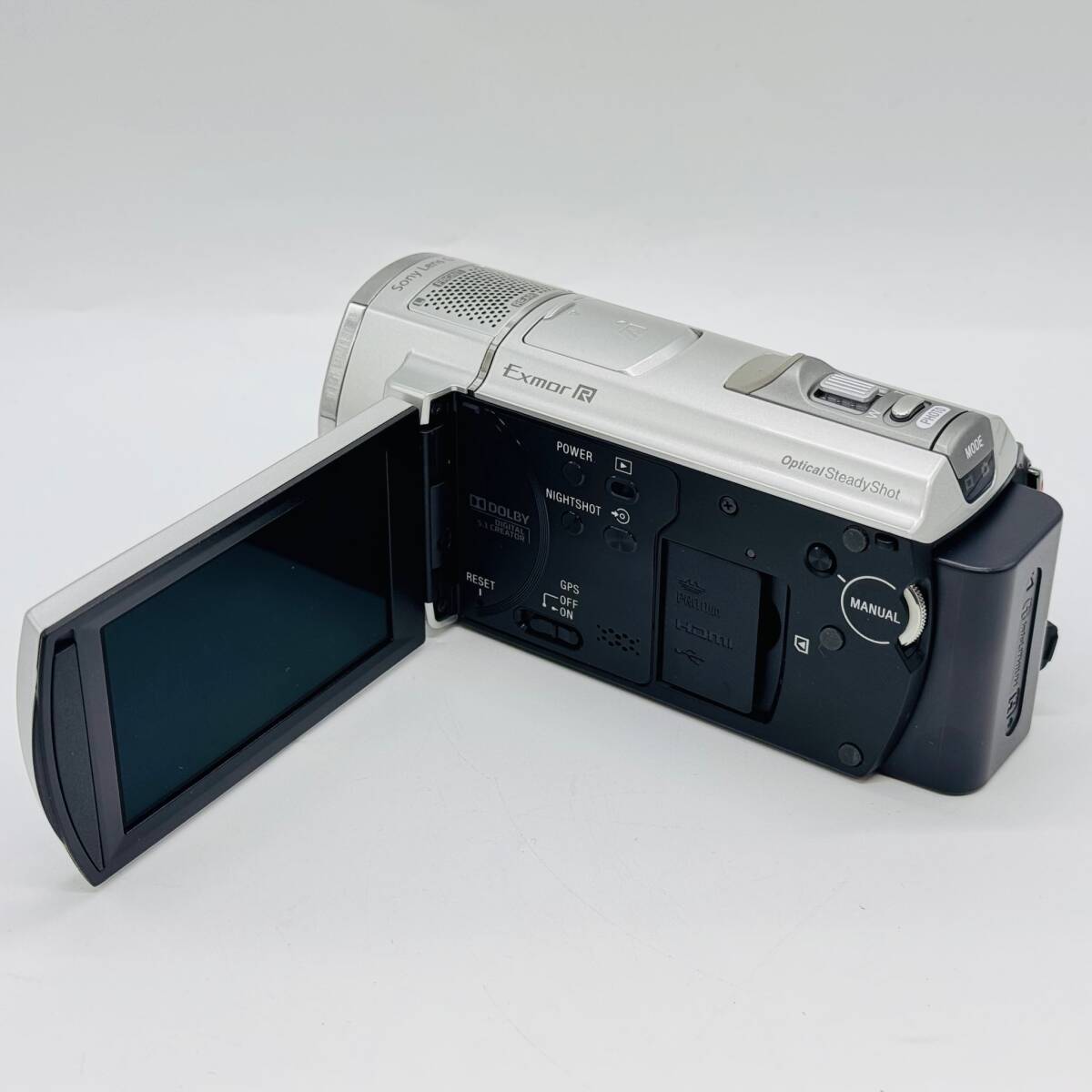 SONY HDR-CX500V デジタルHDビデオカメラレコーダー 通電〇 6659 1円出品 ソニー 小型 稼働品 撮影 格安 シルバー 付属品付き ハンディカム_画像8
