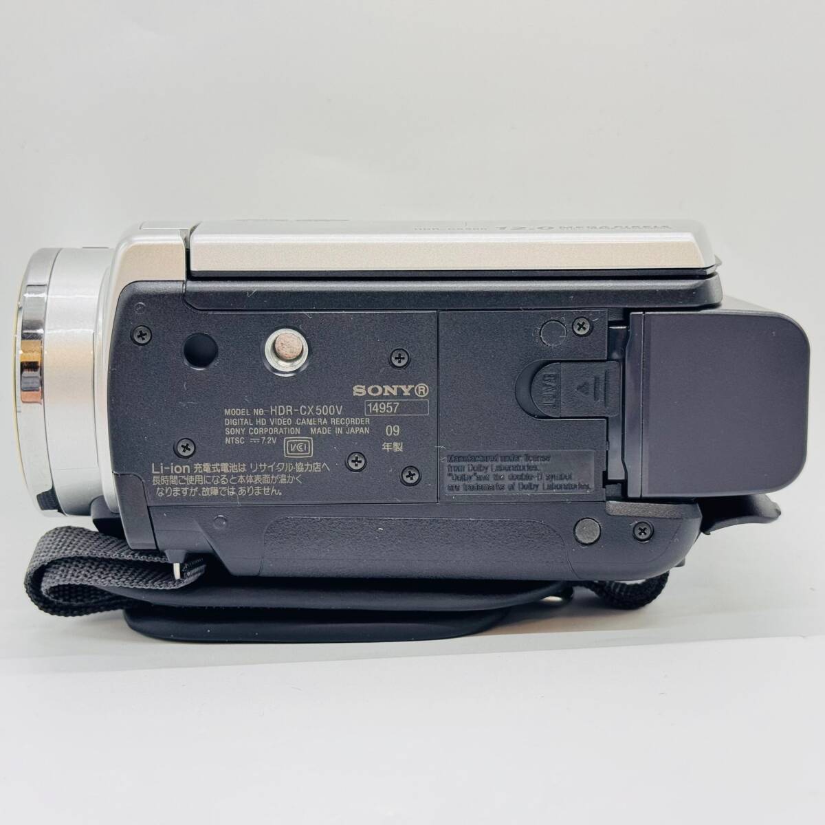 SONY HDR-CX500V デジタルHDビデオカメラレコーダー 通電〇 6659 1円出品 ソニー 小型 稼働品 撮影 格安 シルバー 付属品付き ハンディカム_画像7