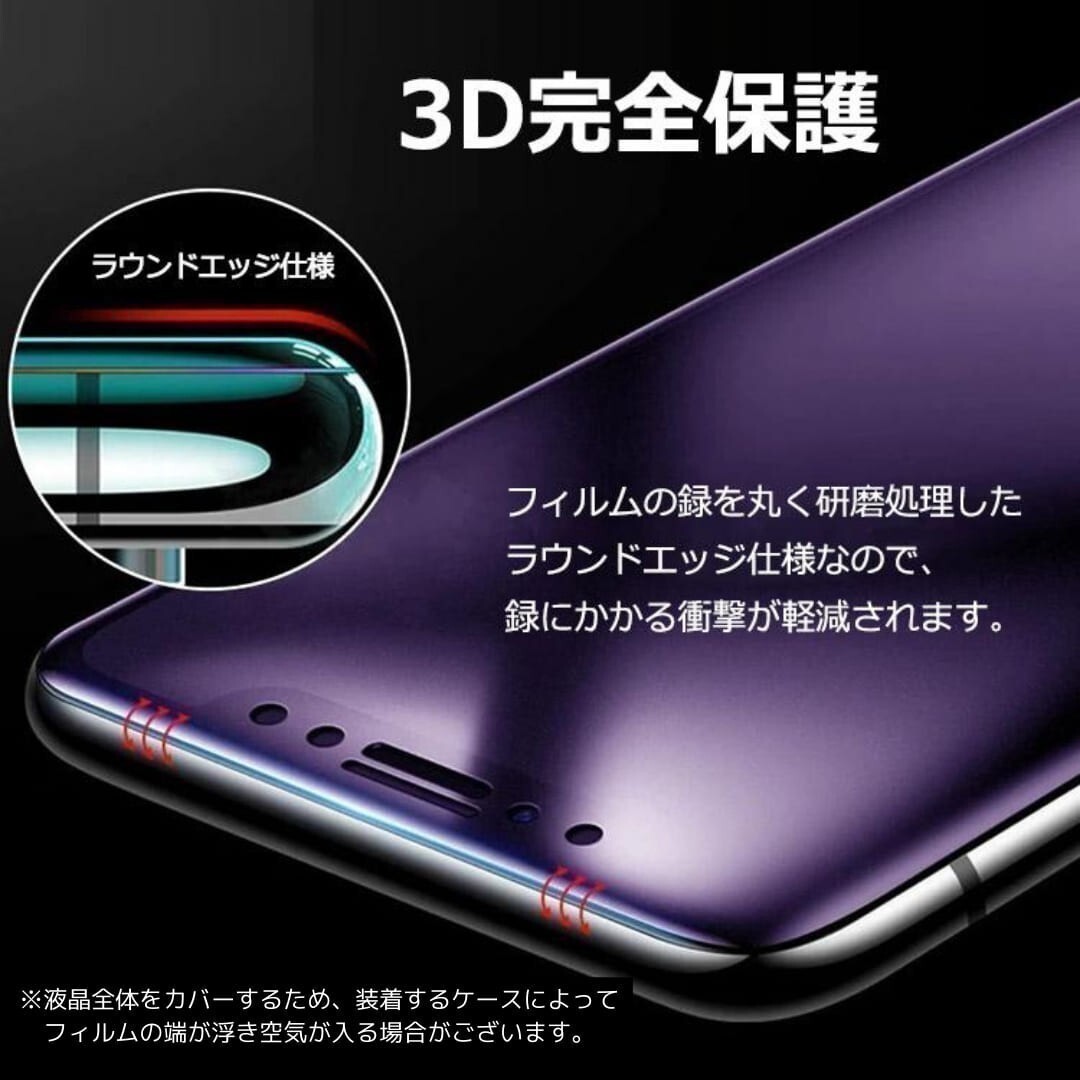 【匿名＆追跡発送】2枚！iPhone12Pro iPhone12 iPhone 12 保護フィルム ガラスフィルム ブルーライトカット 9H 光沢ガラス_画像5