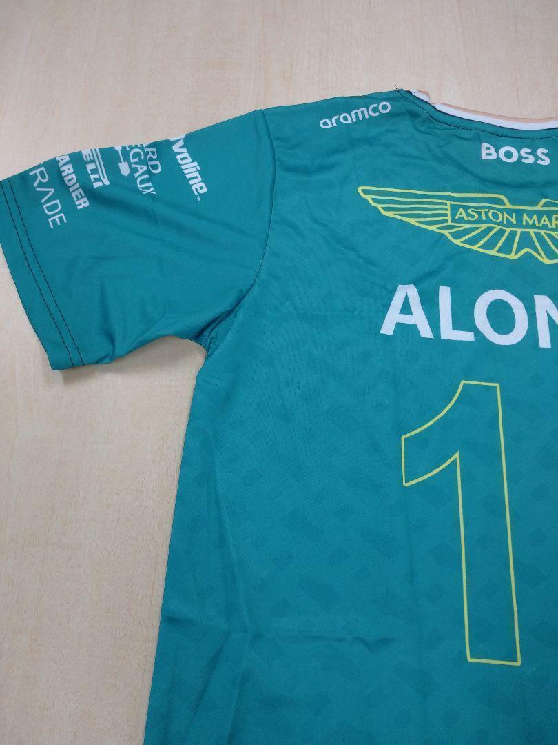 F1 アストンマーティン メルセデス コグニザント アラムコ ピレリ フェルナンド・アロンソ 数量限定 速乾 Tシャツ Lの画像8