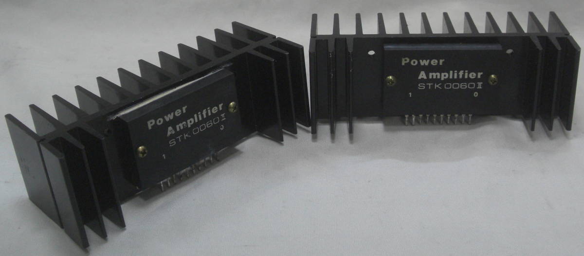 SANYO/STK-0060Ⅱパワーアンプ出力段DPPヒートシンク付2個セット未使用品R041014_画像2