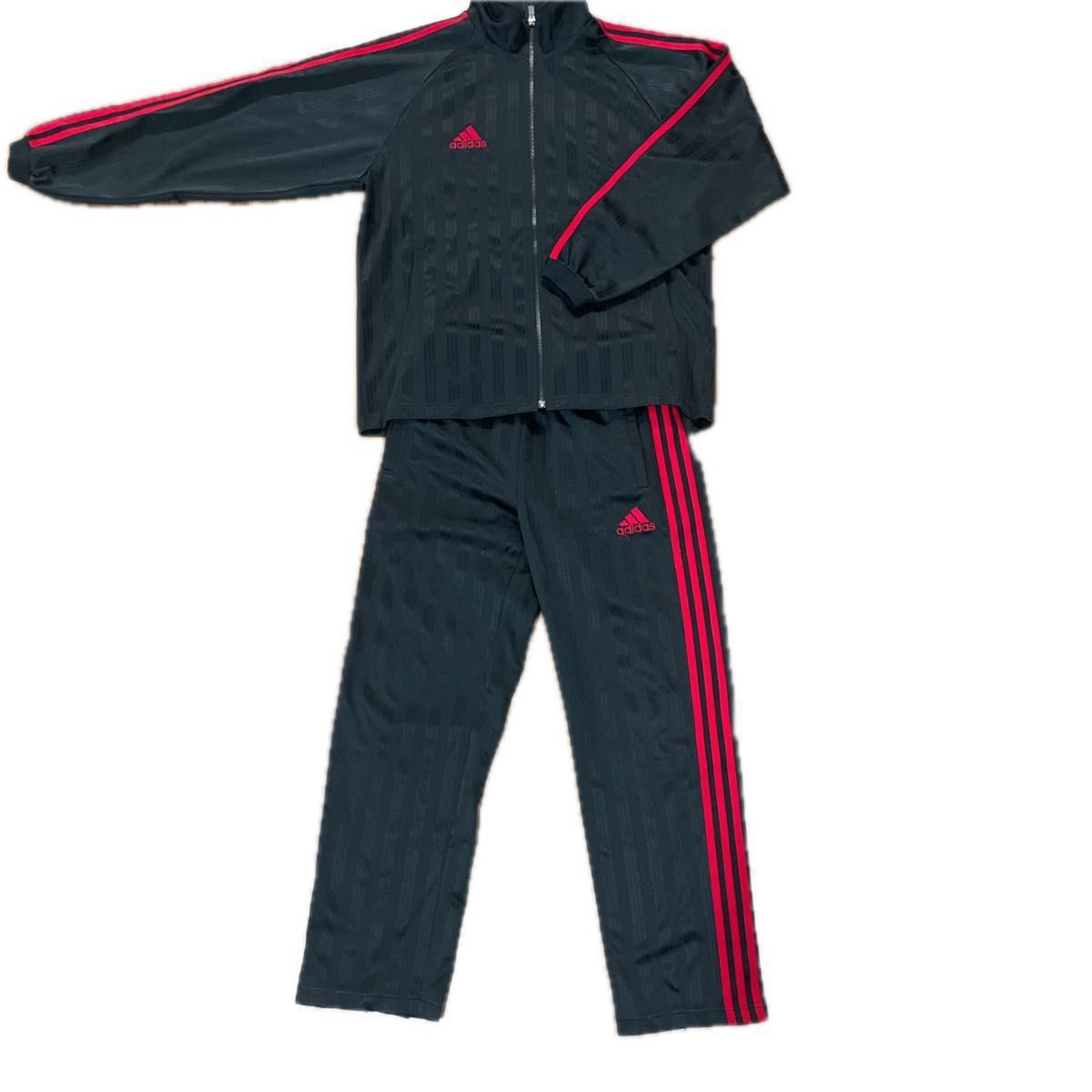 adidas セットアップ サイズM アディダス ADIDAS ジャージ 赤黒 adidas セットアップ サイズM アディダス ADIDAS ジャージ 赤黒