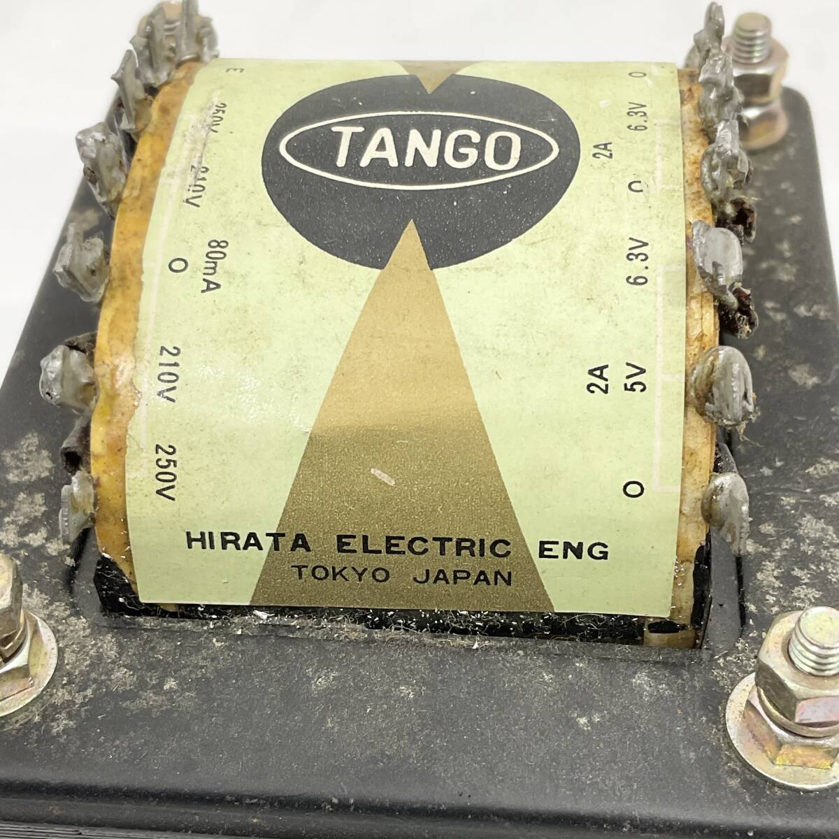  old tango ( flat rice field ) power supply trance TANGO PH-80 operation not yet verification HIRATA ELECTRIC ENG TOKYO JAPAN(C1194)