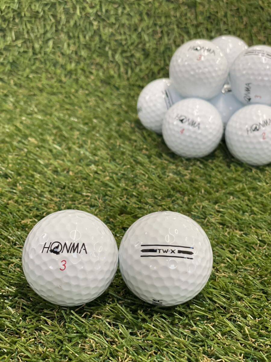 本間ゴルフボール HONMA TW-X 2021年モデル 【A級ランク】12個セットロストボール 33_画像1
