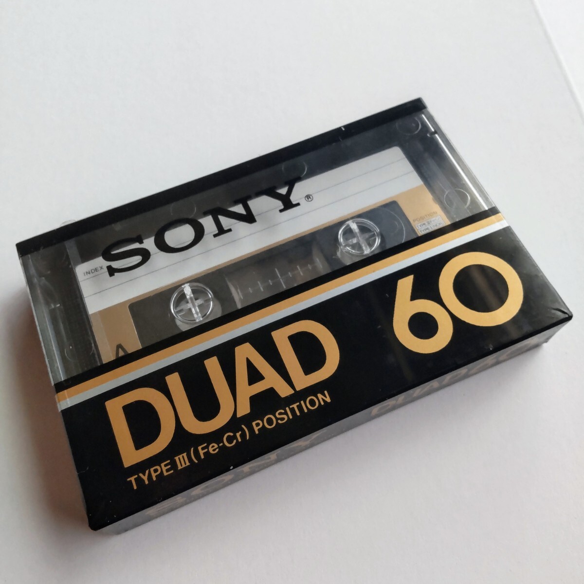 未使用 SONY DUAD 60 カセットテープ 1本　TYPE III (Fe-Cr) Position 未開封 デッドストック type3_画像1