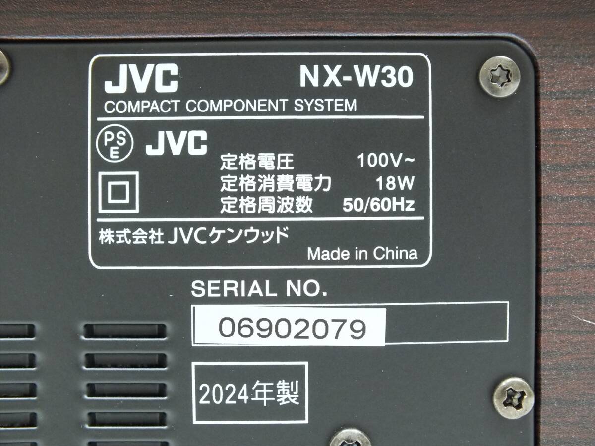 # as good as new ultimate beautiful goods #2024 year made #JVC NX-W30 compact component system Bluetooth correspondence # mini component CD FM remote control attaching # operation verification settled 