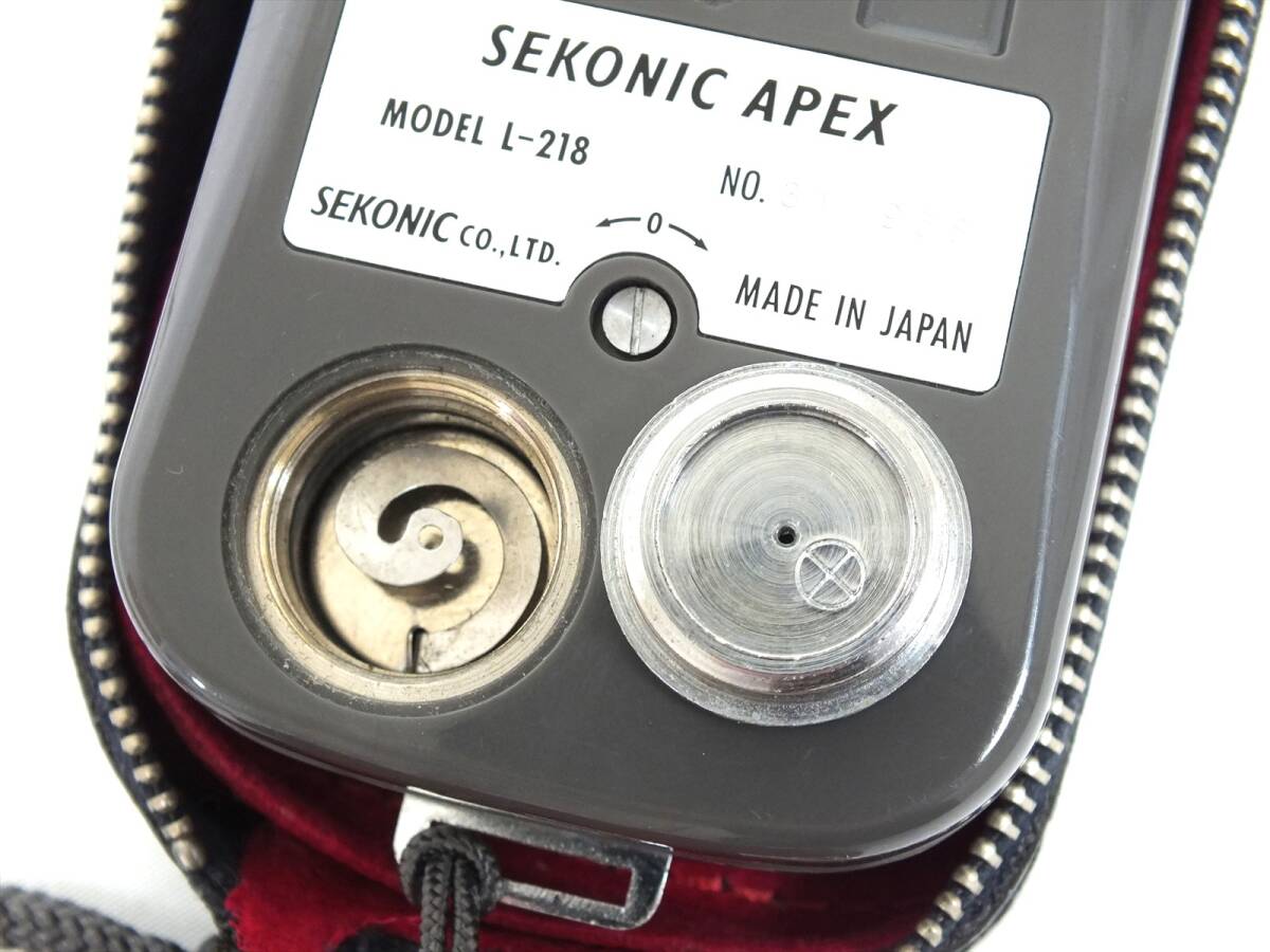 ■SEKONIC APEX MODEL L-218 露出計■ケース・Nikon製ストラップ付き■セコニック アペックス モデル L-218■中古 通電確認済■_画像8