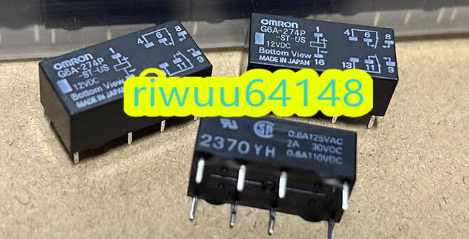 【保証付き】【送料無料】★新品！　10個セット　OMRON/オムロン　 リレー　 G6A-274P-ST-US-12VDC_画像1