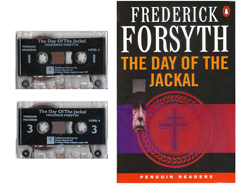 ★カセット & ペーパーバック★フォーサイス『ジャッカルの日』Frederick Forsyth [The Day of The Jackal] ★ペンギン Penguin Readers_画像1