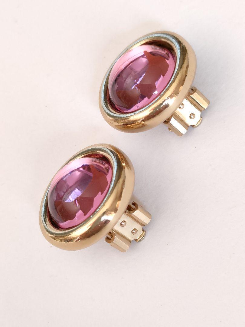  Agata AGATHA earrings Gold x pink Stone terrier 