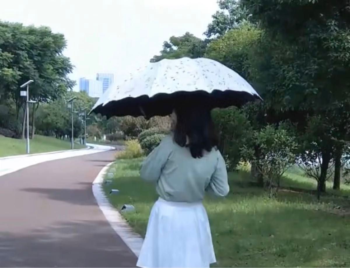 【8本骨】折り畳み傘 遮光 晴雨兼用 軽量 日傘　花柄　UVカット