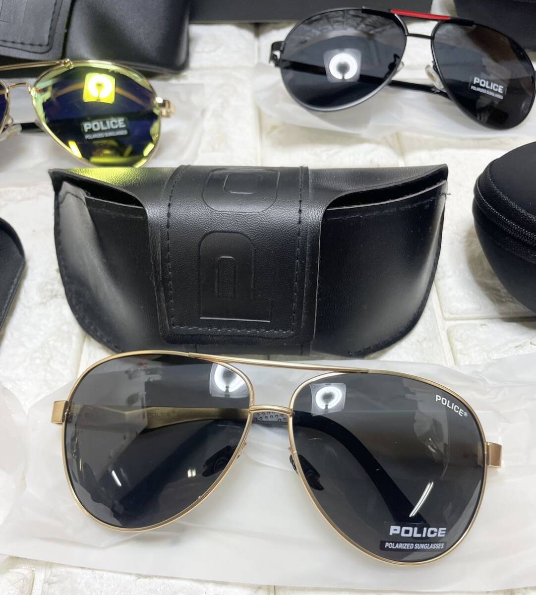  unused * POLICE Police sunglasses glasses small articles I wear fashion brand case attaching large amount together 5 point G4