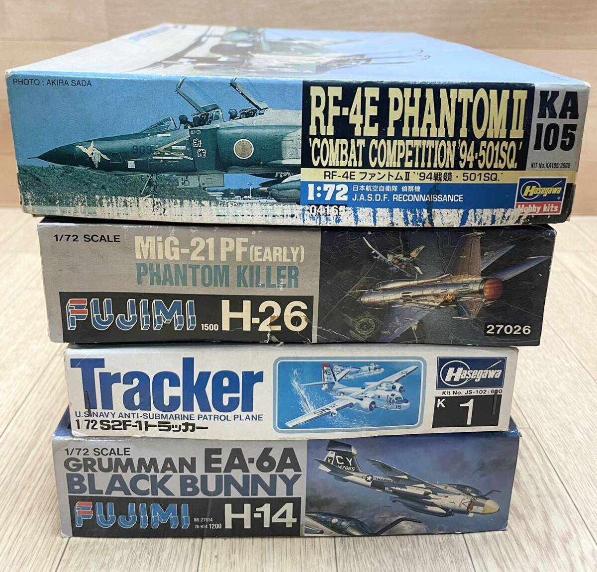 希少！ 未組立 多数 Hasegawa Revell TAMIYA FUJIMI 等 戦闘機 F-111A F-14A R-8 Fi156C EA-6A 747-400 MIG-29 等 大量 まとめて 20点 B20_画像6