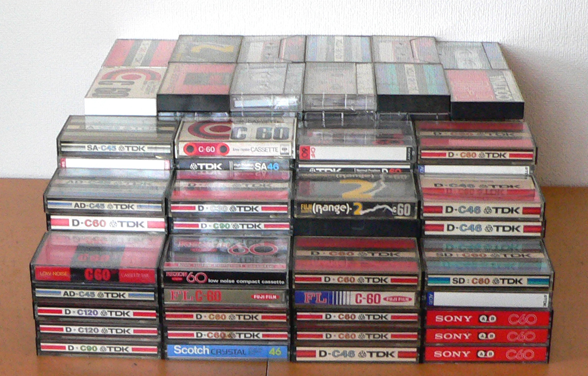 * used cassette tape - 200ps.@/ TDK, SONY,maxell, other *
