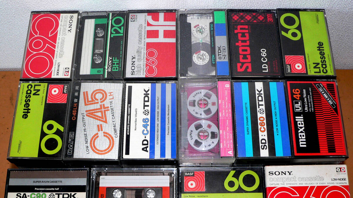 * used cassette tape - 190ps.@/ TDK, SONY,maxell, other *
