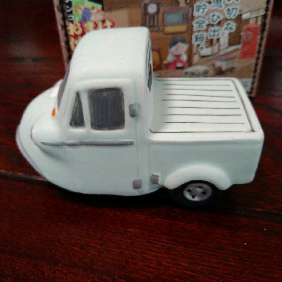  auto three wheel. savings box Daihatsu Midget ceramics made new goods unused lovely ornament as .!