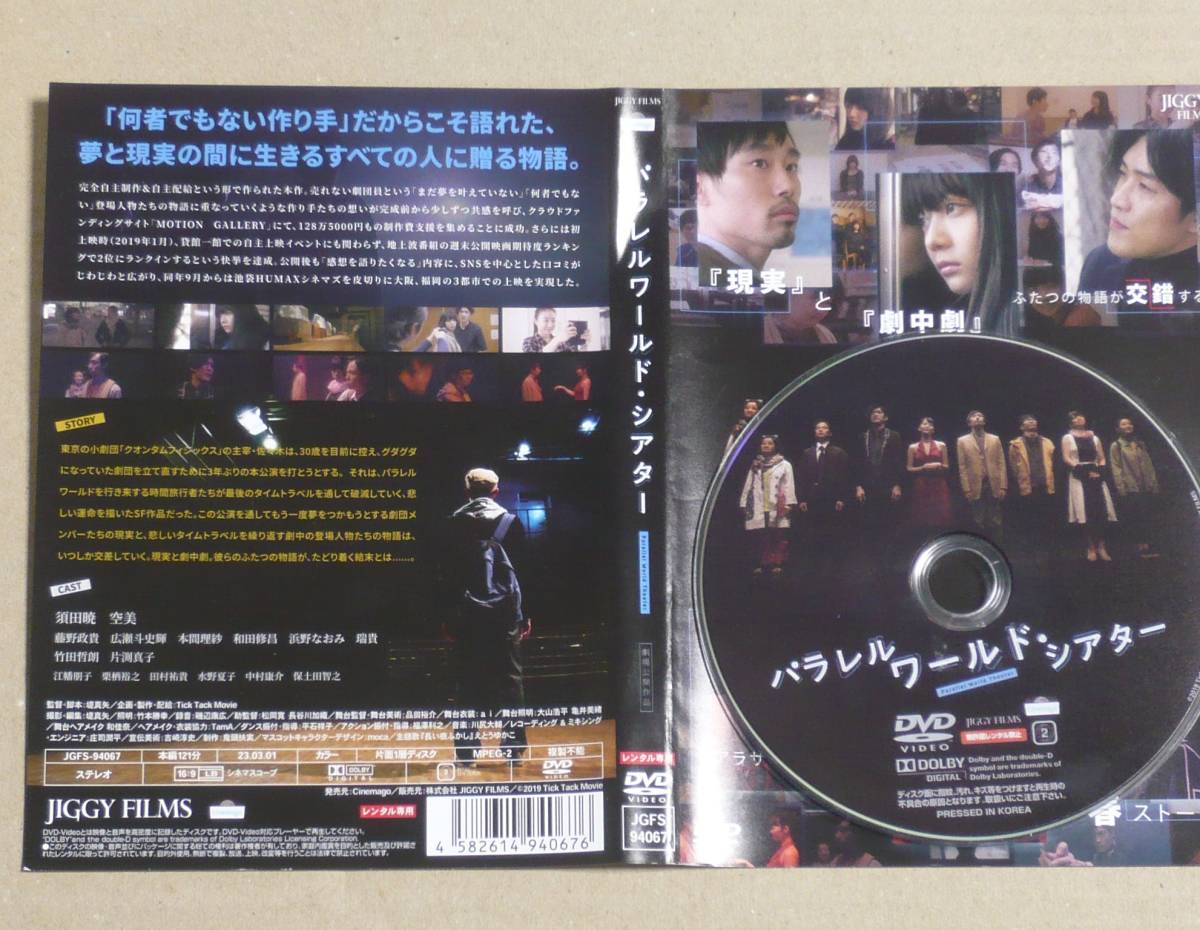 R落DVD■「パラレル・ワールド・シアター」アラサー小劇団員たちの夢と現実を劇団が上演する劇中劇と並行させて描く　ケース無_画像2