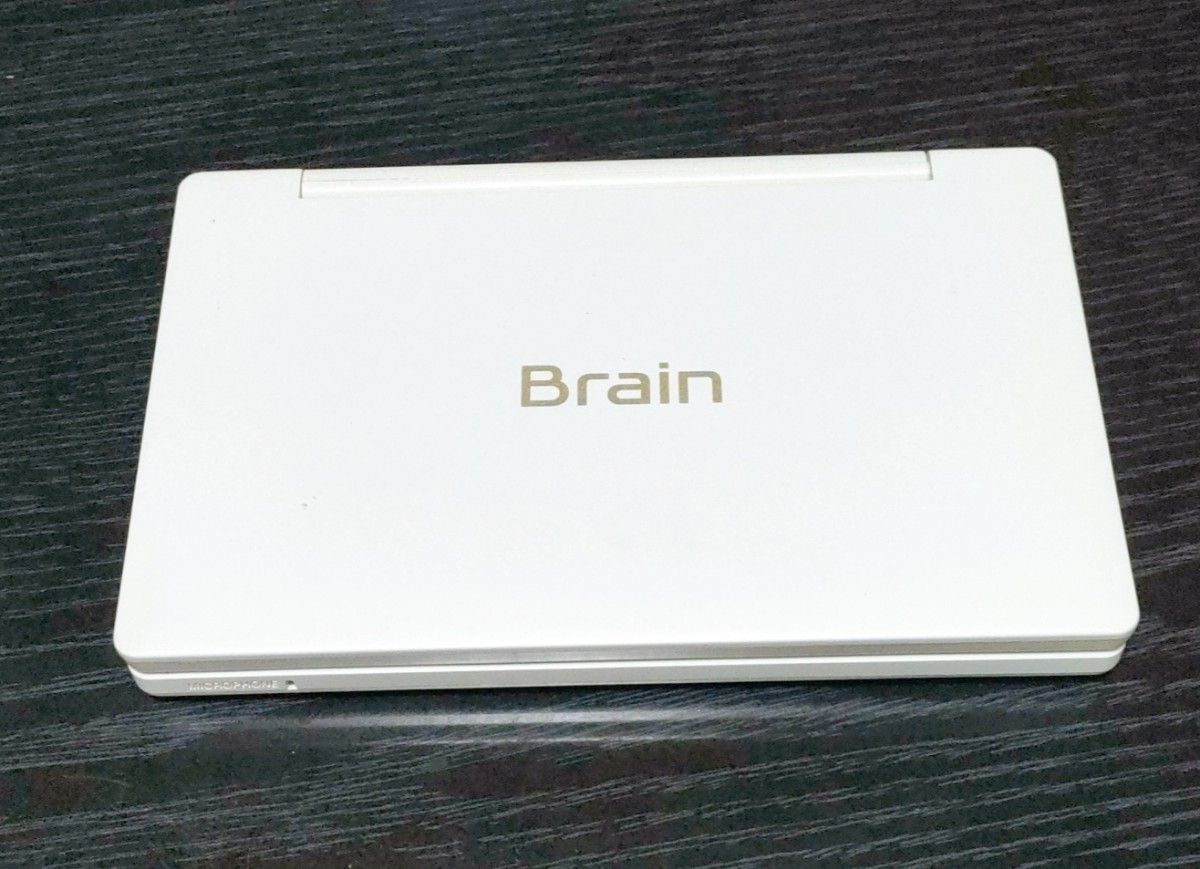 【美品】SHARP 電子辞書 Brain PW-SA3 ホワイト 充電ケーブル付
