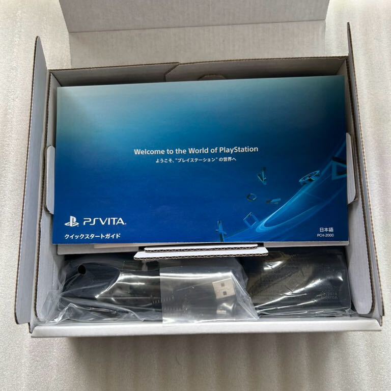 新品 未使用品 ソニー SONY PS Vita PCH-2000 ゲーム機 本体 プレステ ヴィータ ビータ Wi-Fi モデル ブルー Aqua Blue wifi psvita 廃盤_画像2