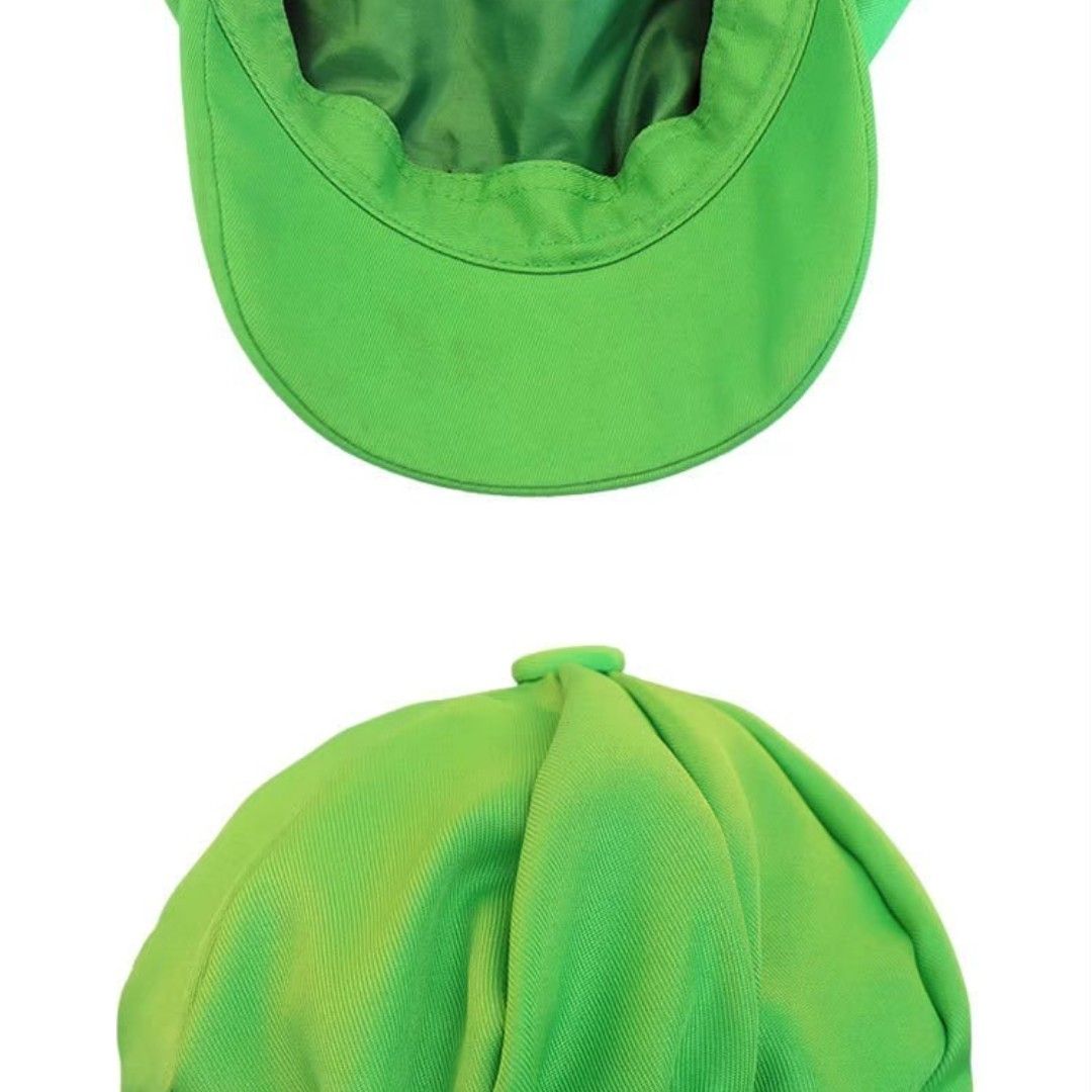 新品 130 ルイージ 帽子 子供服 半袖 セットアップ USJ コスプレ 衣装