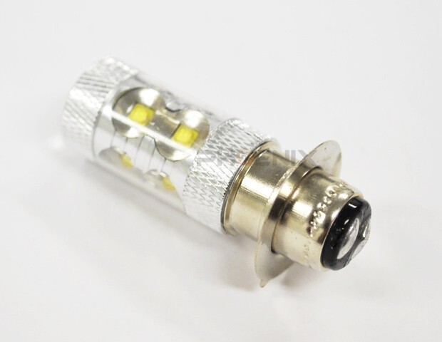 LED ヘッドライト バルブ PH7 T19L 50W 6000k 12V ホワイト 直流専用 バイク 二輪 高光度_画像2