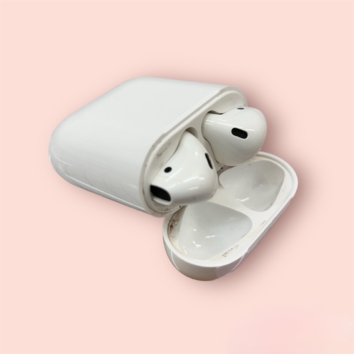 Apple AirPods アップル エアーポッツ 第1世代 ワイヤレスイヤホン A1602 ケース入り 両耳セット HMY_画像1