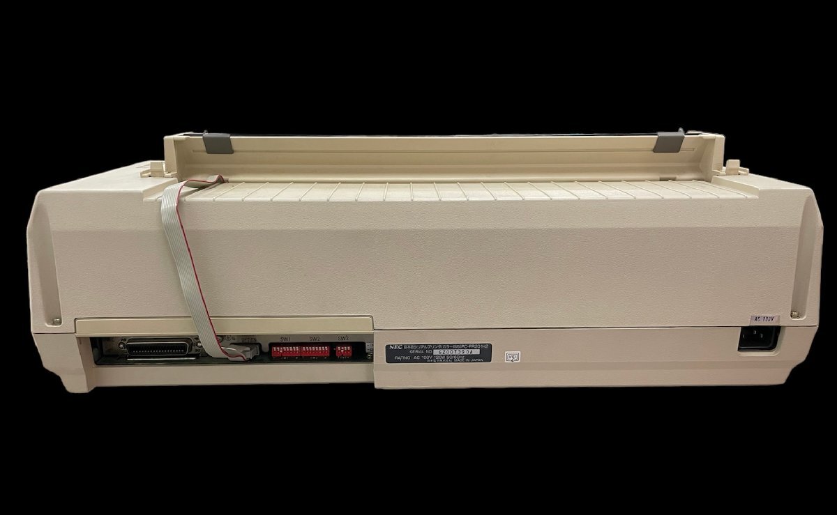 【レトロ】 NEC 日本電気 日本語シリアルプリンタ PC-PR201 1983年 初期型パソコン ドットインパクト方式 漢字プリンタ ヴィンテージの画像6