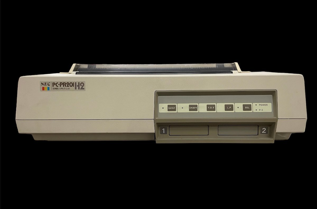 【レトロ】 NEC 日本電気 日本語シリアルプリンタ PC-PR201 1983年 初期型パソコン ドットインパクト方式 漢字プリンタ ヴィンテージの画像3