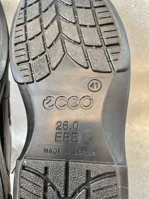 【 неиспользуемый 】 ECCO  эко ...  кожаная обувь  ... мех  26㎝ 3E  коричневый   мужской   обычно   использование   ... раз ... ... ... ... ...
