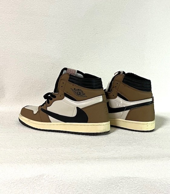 NIKE AIR JORDAN 1 HIGH travis scott ナイキ エアジョーダン1 トラヴィス スコット 29cm セイル ブラック タークモカ スニーカー_画像3